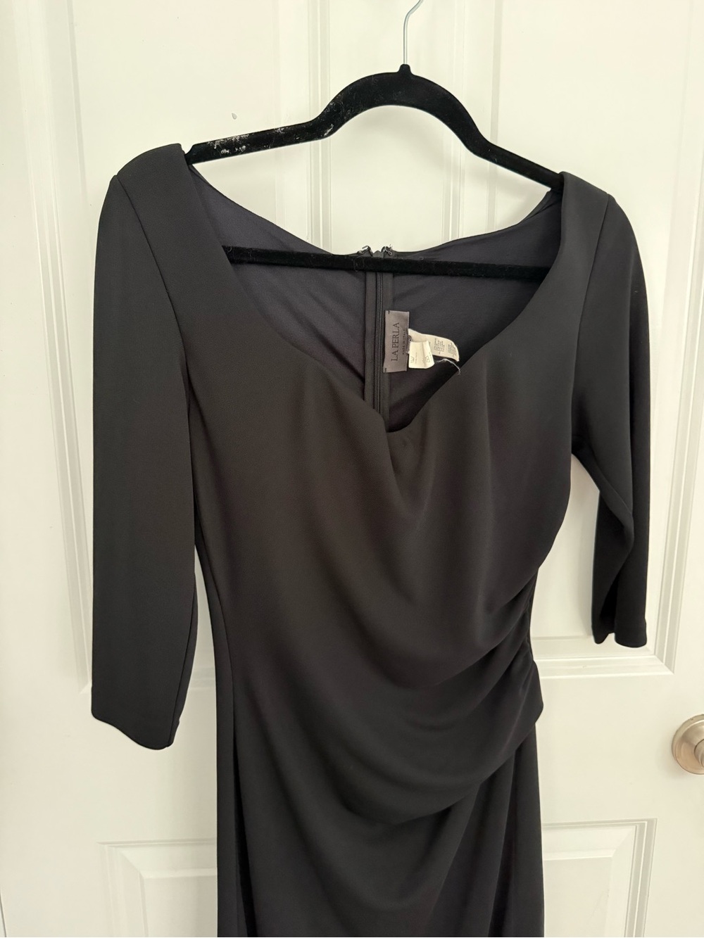 Vintage La Perla dress with draping and bra insert